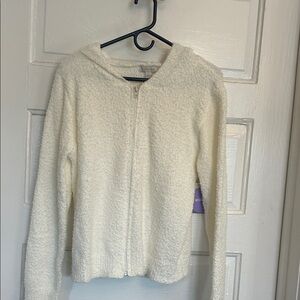 Olivia Sky Fuzzy White Lounge Set